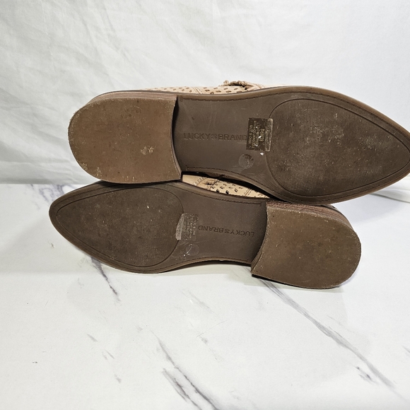 Lucky Brand Pakpao Women’s Sz 8.5M Brown Leather Closed Toe Boot - Picture 5 of 10